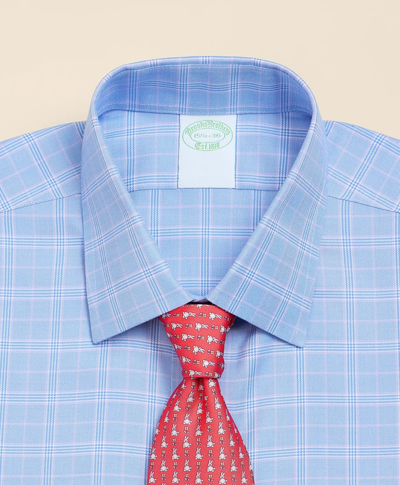 Brooks Brothers Explorer Collection Non-Iron Twill Ainsley Collar, Glen Plaid Dress Shirt, image 2