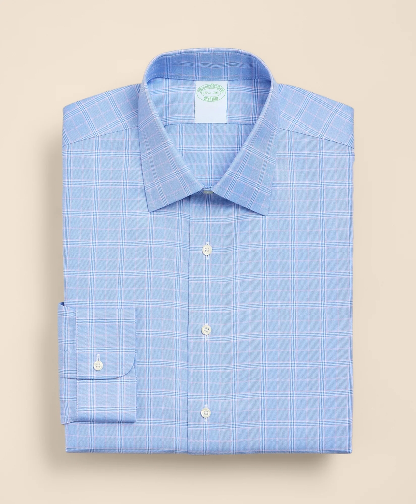 Brooks Brothers Explorer Collection Non-Iron Twill Ainsley Collar, Glen Plaid Dress Shirt, image 3