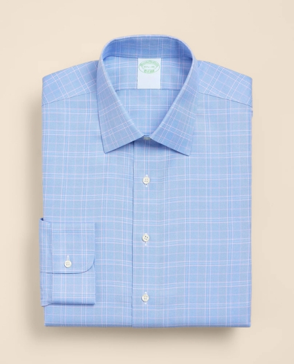 Brooks Brothers Explorer Collection Non-Iron Twill Ainsley Collar, Glen Plaid Dress Shirt, image 3
