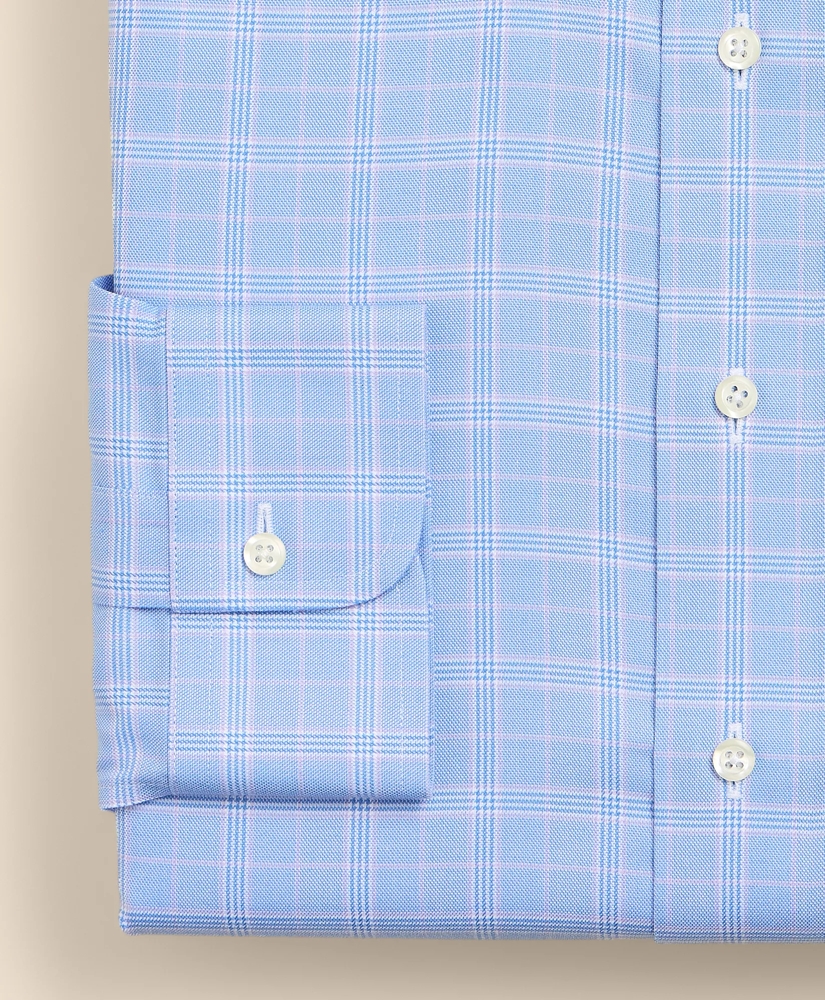 Brooks Brothers Explorer Collection Non-Iron Twill Ainsley Collar, Glen Plaid Dress Shirt, image 4