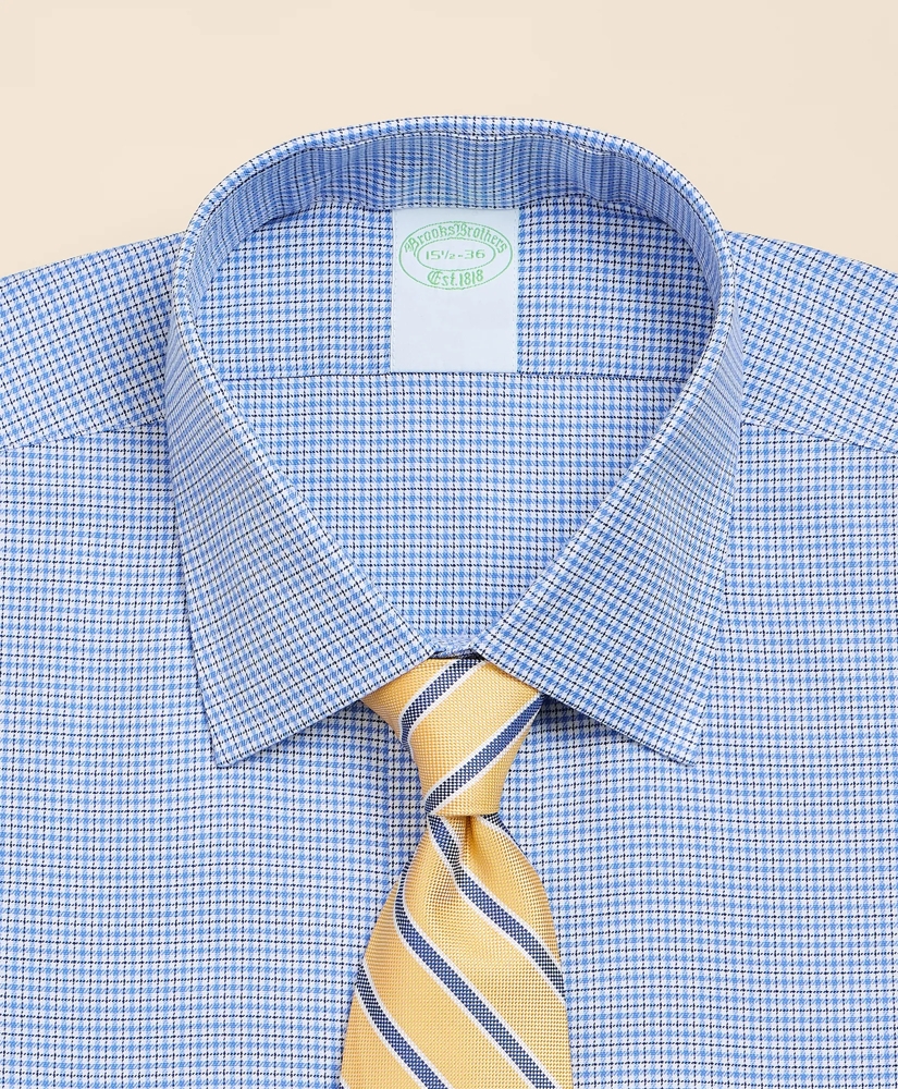Brooks Brothers Explorer Collection Non-Iron Twill Ainsley Collar, Mini Check Dress Shirt, image 2