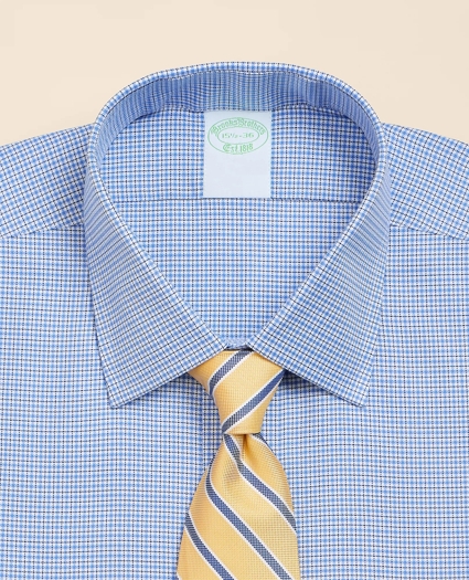 Brooks Brothers Explorer Collection Non-Iron Twill Ainsley Collar, Mini Check Dress Shirt, image 2