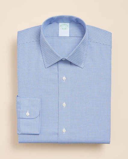 Brooks Brothers Explorer Collection Non-Iron Twill Ainsley Collar, Mini Check Dress Shirt, image 3