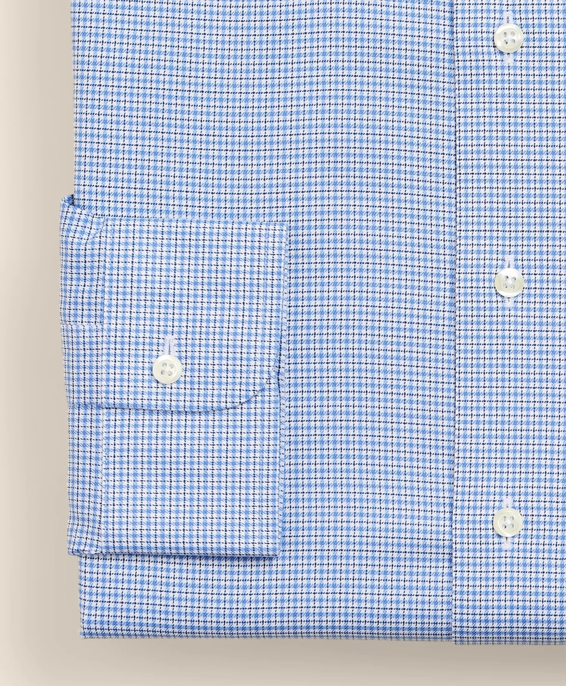 Brooks Brothers Explorer Collection Non-Iron Twill Ainsley Collar, Mini Check Dress Shirt, image 4