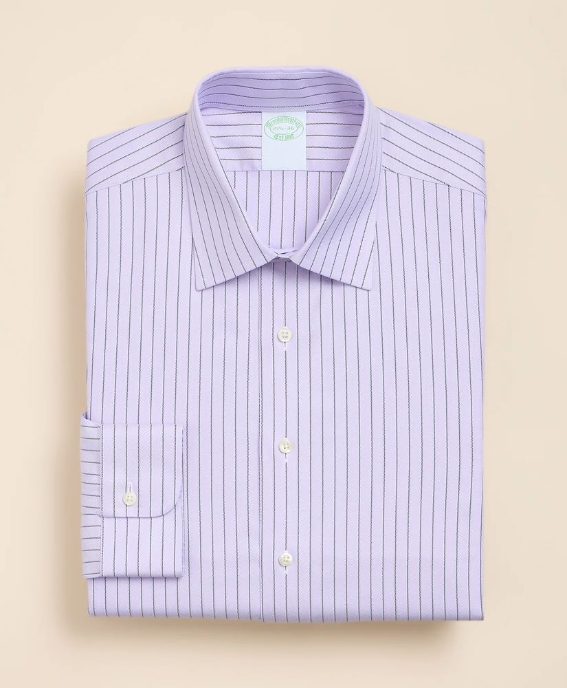 Brooks Brothers Explorer Collection Non-Iron Twill Ainsley Collar, Pinstripe Dress Shirt, image 3