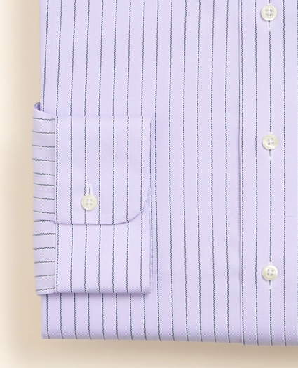 Brooks Brothers Explorer Collection Non-Iron Twill Ainsley Collar, Pinstripe Dress Shirt, image 4