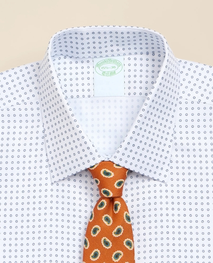 Brooks Brothers Explorer Collection Non-Iron Twill Ainsley Collar, Geo Dot Dress Shirt, image 2