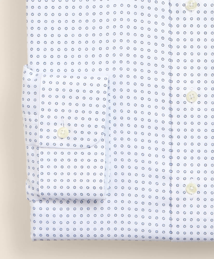 Brooks Brothers Explorer Collection Non-Iron Twill Ainsley Collar, Geo Dot Dress Shirt, image 4