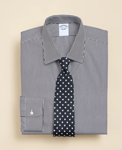 Pure Supima&reg; Cotton Regular-Finish Ainsley Collar, Mini-Stripe Dress Shirt, image 1