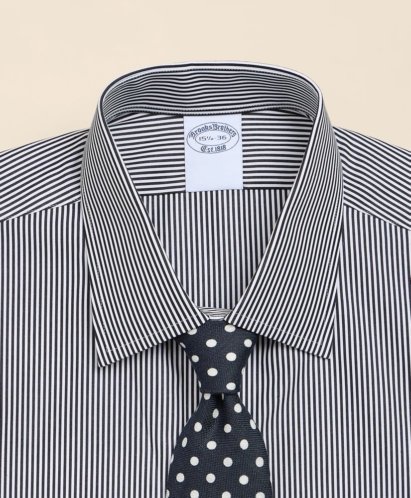 Pure Supima&reg; Cotton Regular-Finish Ainsley Collar, Mini-Stripe Dress Shirt, image 2