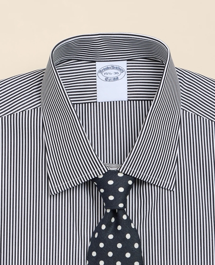 Pure Supima&reg; Cotton Regular-Finish Ainsley Collar, Mini-Stripe Dress Shirt, image 2