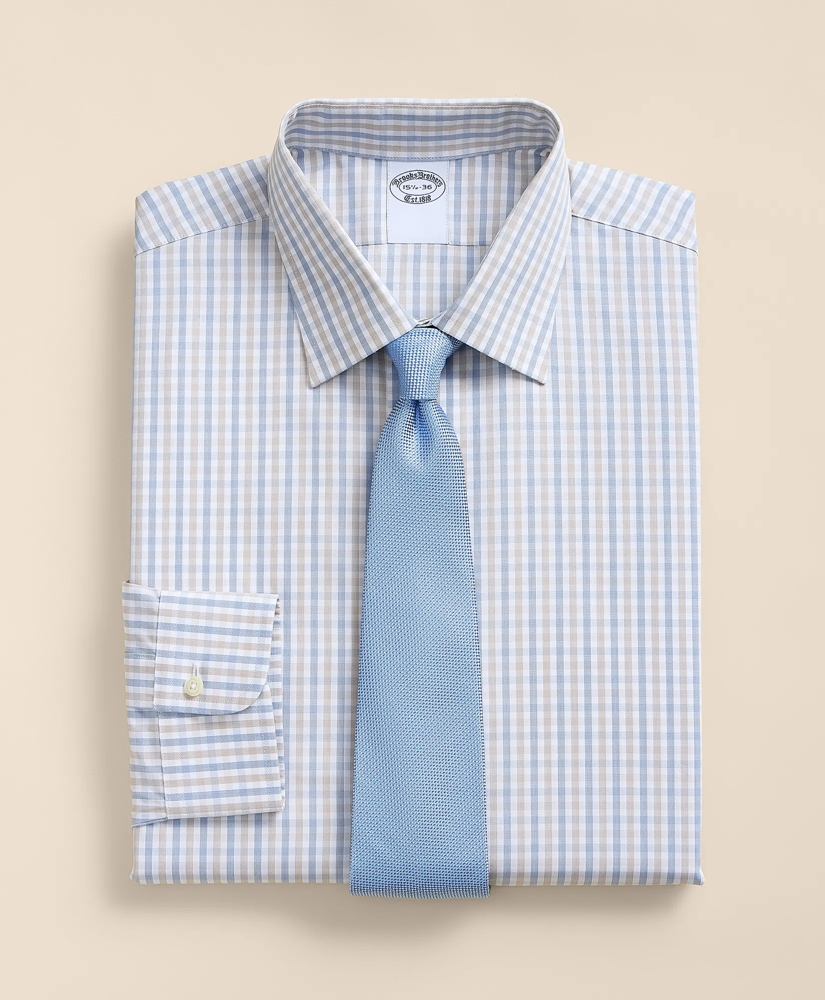 Pure Supima&reg; Cotton Regular-Finish Ainsley Collar, Check Dress Shirt, image 1
