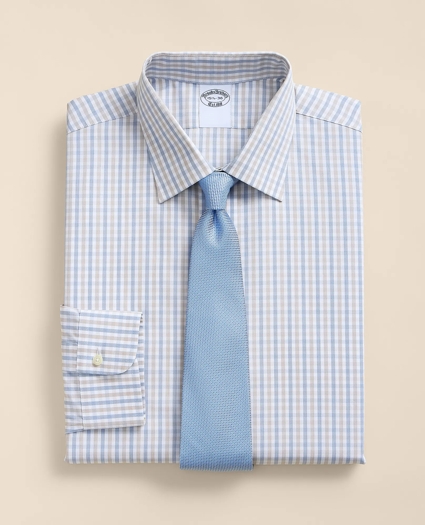 Pure Supima&reg; Cotton Regular-Finish Ainsley Collar, Check Dress Shirt, image 1