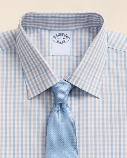 Pure Supima&reg; Cotton Regular-Finish Ainsley Collar, Check Dress Shirt, image 2