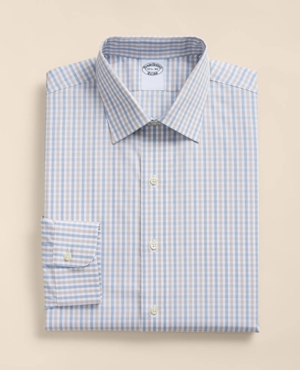 Pure Supima&reg; Cotton Regular-Finish Ainsley Collar, Check Dress Shirt, image 3