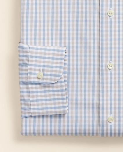 Pure Supima&reg; Cotton Regular-Finish Ainsley Collar, Check Dress Shirt, image 4