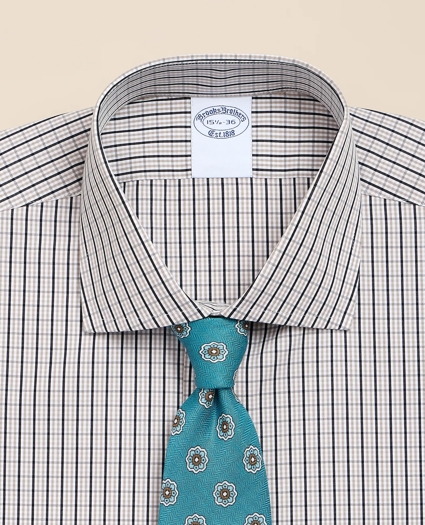 Pure Supima&reg; Cotton Regular-Finish English Spread Collar, Check Dress Shirt, image 2