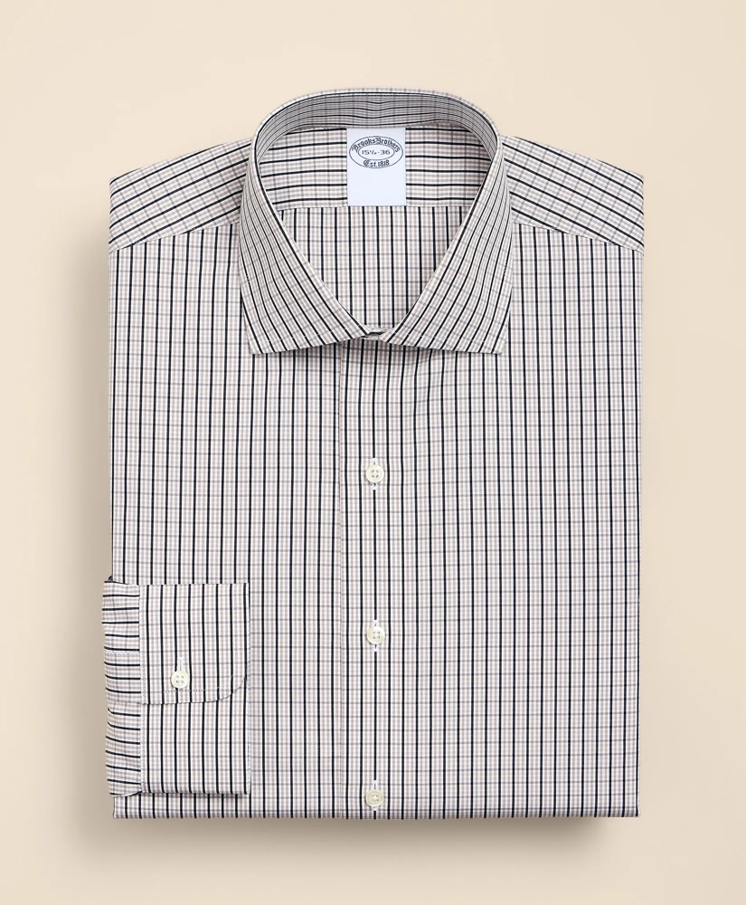 Pure Supima&reg; Cotton Regular-Finish English Spread Collar, Check Dress Shirt, image 3