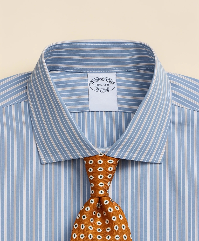 Pure Supima&reg; Cotton Regular-Finish English Spread Collar, Ground Stripe Dress Shirt, image 2
