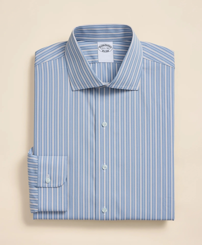 Pure Supima&reg; Cotton Regular-Finish English Spread Collar, Ground Stripe Dress Shirt, image 3
