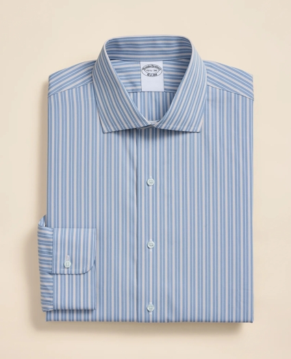 Pure Supima&reg; Cotton Regular-Finish English Spread Collar, Ground Stripe Dress Shirt, image 3