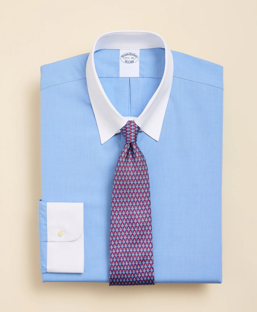 Pure Supima&reg; Cotton Regular-Finish Tab Collar, Dress Shirt, image 1