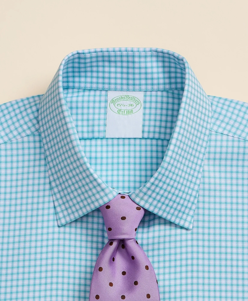 Brooks Brothers Explorer Collection Non-Iron Twill Ainsley Collar, Mini-Check Dress Shirt, image 2