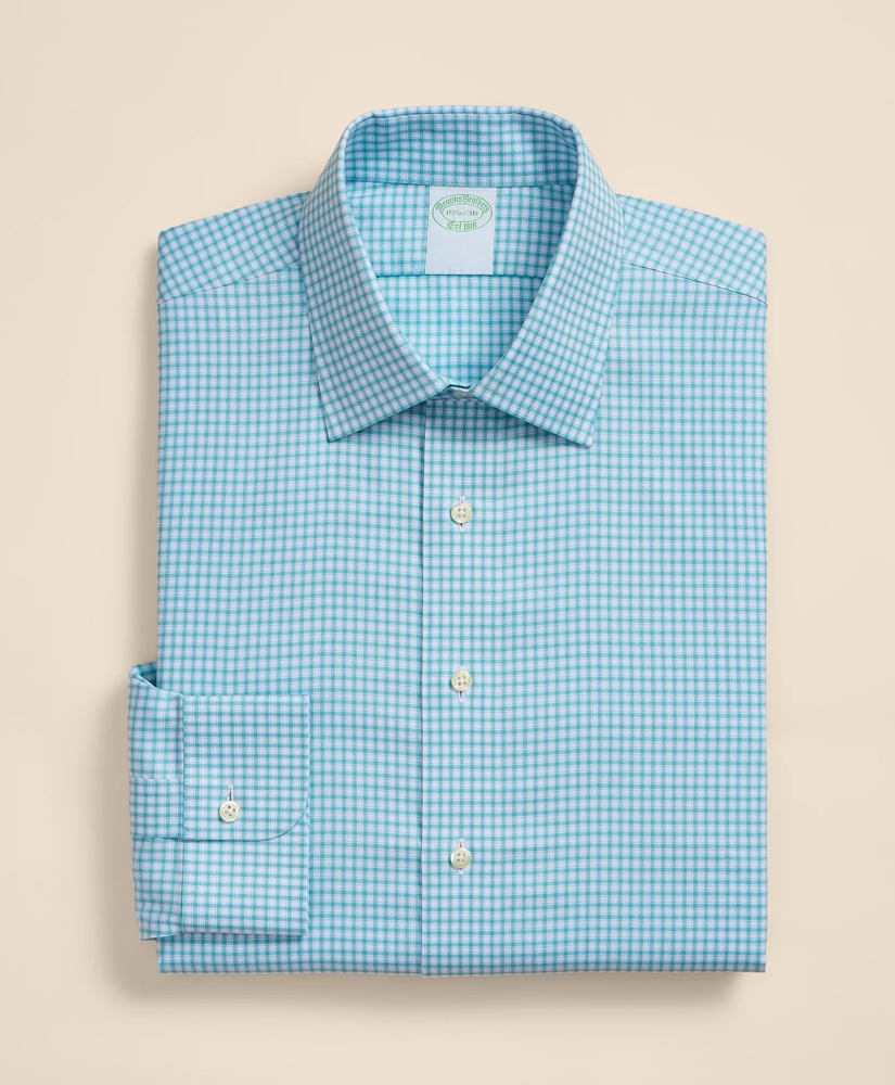 Brooks Brothers Explorer Collection Non-Iron Twill Ainsley Collar, Mini-Check Dress Shirt, image 3