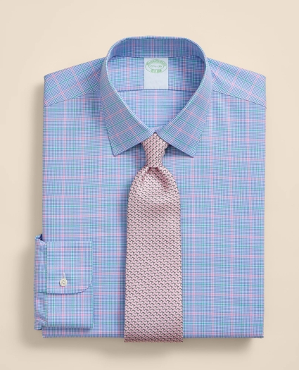 Brooks Brothers Explorer Collection Non-Iron Twill Ainsley Collar, Check Dress Shirt, image 1