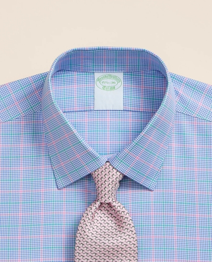 Brooks Brothers Explorer Collection Non-Iron Twill Ainsley Collar, Check Dress Shirt, image 2