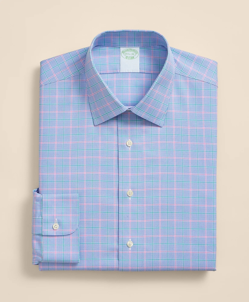 Brooks Brothers Explorer Collection Non-Iron Twill Ainsley Collar, Check Dress Shirt, image 3