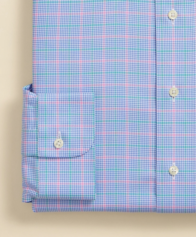 Brooks Brothers Explorer Collection Non-Iron Twill Ainsley Collar, Check Dress Shirt, image 4