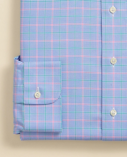 Brooks Brothers Explorer Collection Non-Iron Twill Ainsley Collar, Check Dress Shirt, image 4