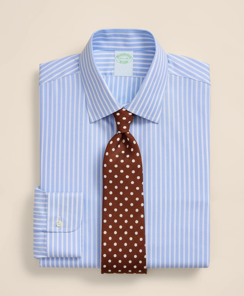 Brooks Brothers Explorer Collection Non-Iron Twill Ainsley Collar, Bengal-Stripe Dress Shirt, image 1