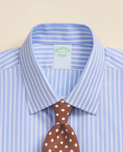 Brooks Brothers Explorer Collection Non-Iron Twill Ainsley Collar, Bengal-Stripe Dress Shirt, image 2