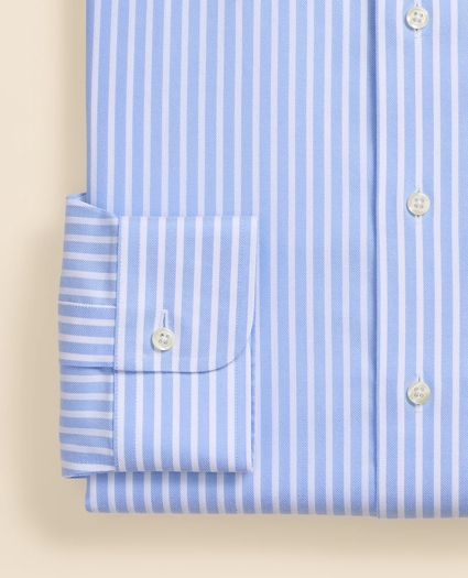 Brooks Brothers Explorer Collection Non-Iron Twill Ainsley Collar, Bengal-Stripe Dress Shirt, image 4