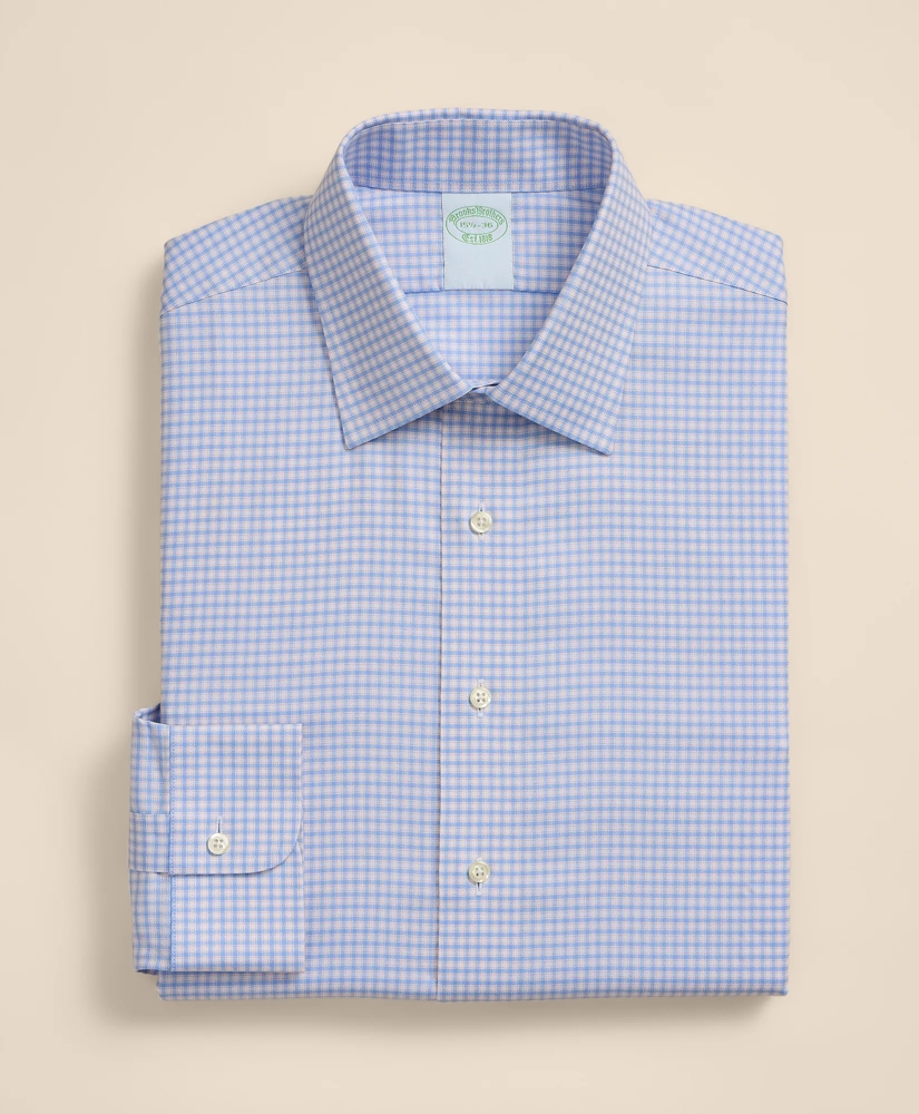 Brooks Brothers Explorer Collection Non-Iron Twill Ainsley Collar, Mini-Check Dress Shirt, image 3