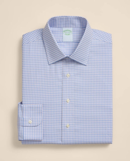 Brooks Brothers Explorer Collection Non-Iron Twill Ainsley Collar, Mini-Check Dress Shirt, image 3