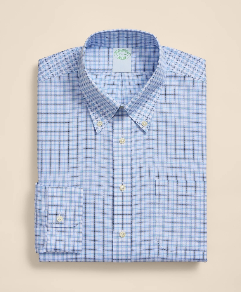 Brooks Brothers Explorer Collection Non-Iron Twill Button-Down Collar, Check Dress Shirt, image 3