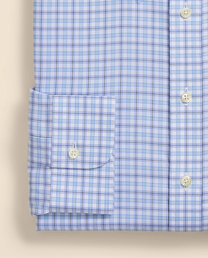 Brooks Brothers Explorer Collection Non-Iron Twill Button-Down Collar, Check Dress Shirt, image 4