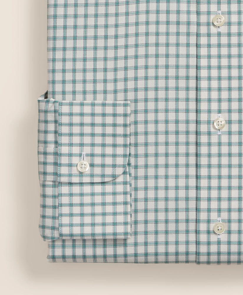 Supima&reg; Cotton Non-Iron Pinpoint Oxford Ainsley Collar, Windowpane Dress Shirt, image 4