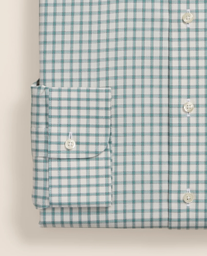 Supima&reg; Cotton Non-Iron Pinpoint Oxford Ainsley Collar, Windowpane Dress Shirt, image 4