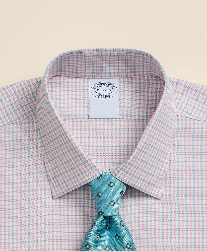 Supima&reg; Cotton Non-Iron Pinpoint Oxford Ainsley Collar, Check Dress Shirt, image 2