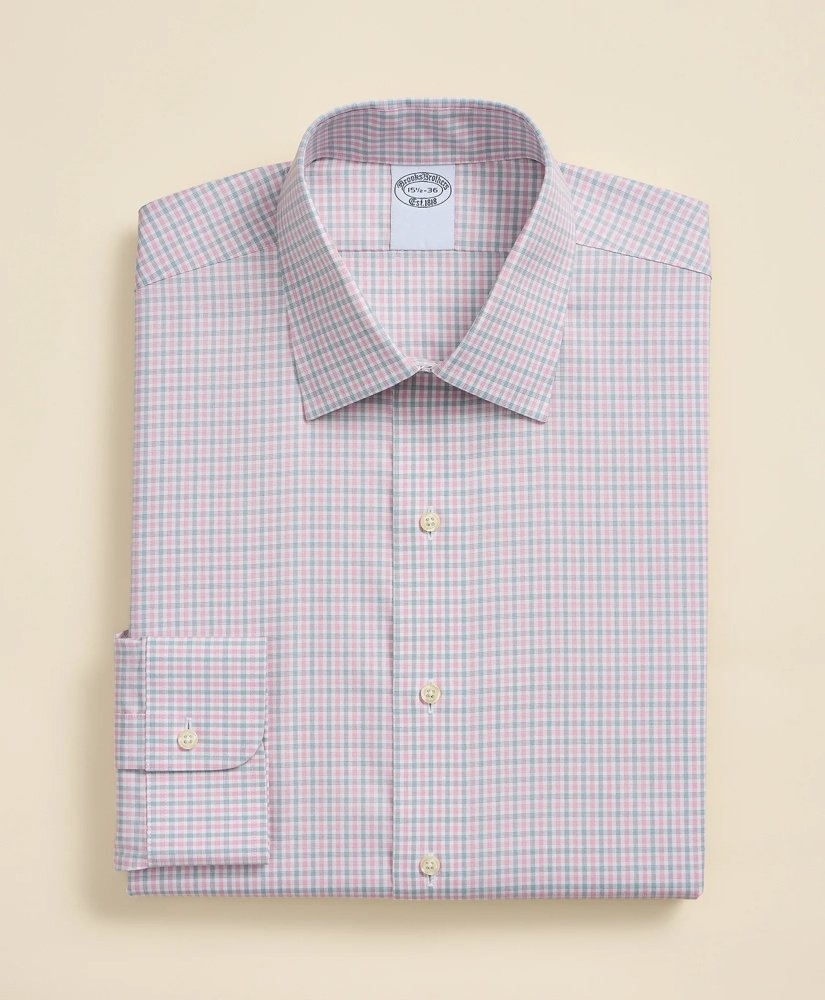 Supima&reg; Cotton Non-Iron Pinpoint Oxford Ainsley Collar, Check Dress Shirt, image 3