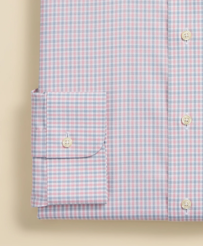Supima&reg; Cotton Non-Iron Pinpoint Oxford Ainsley Collar, Check Dress Shirt, image 4