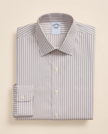 Supima&reg; Cotton Non-Iron Pinpoint Oxford Ainsley Collar, Stripe Dress Shirt, image 3