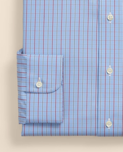 Pure Supima&reg; Cotton Regular-Finish Ainsley Collar, Check Dress Shirt, image 4