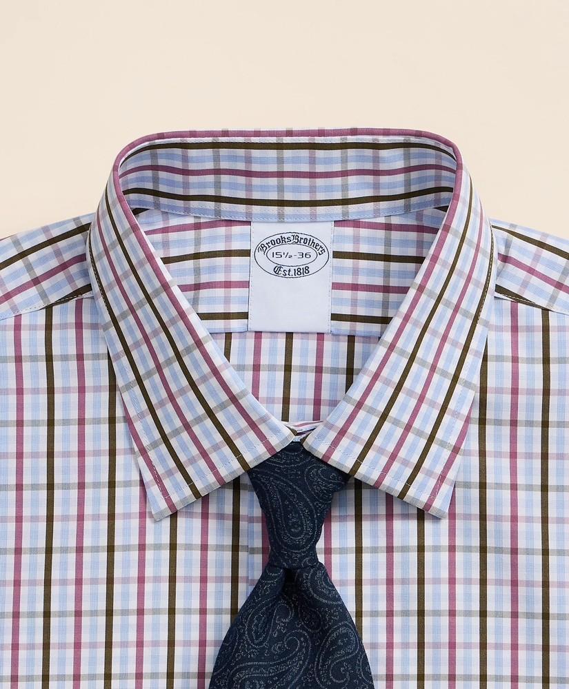 Pure Supima&reg; Cotton Regular-Finish Ainsley Collar, Check Dress Shirt, image 2