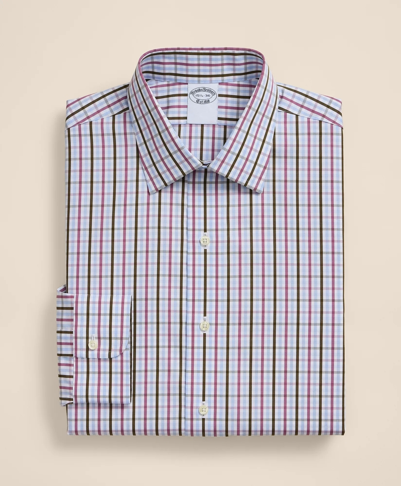 Pure Supima&reg; Cotton Regular-Finish Ainsley Collar, Check Dress Shirt, image 3