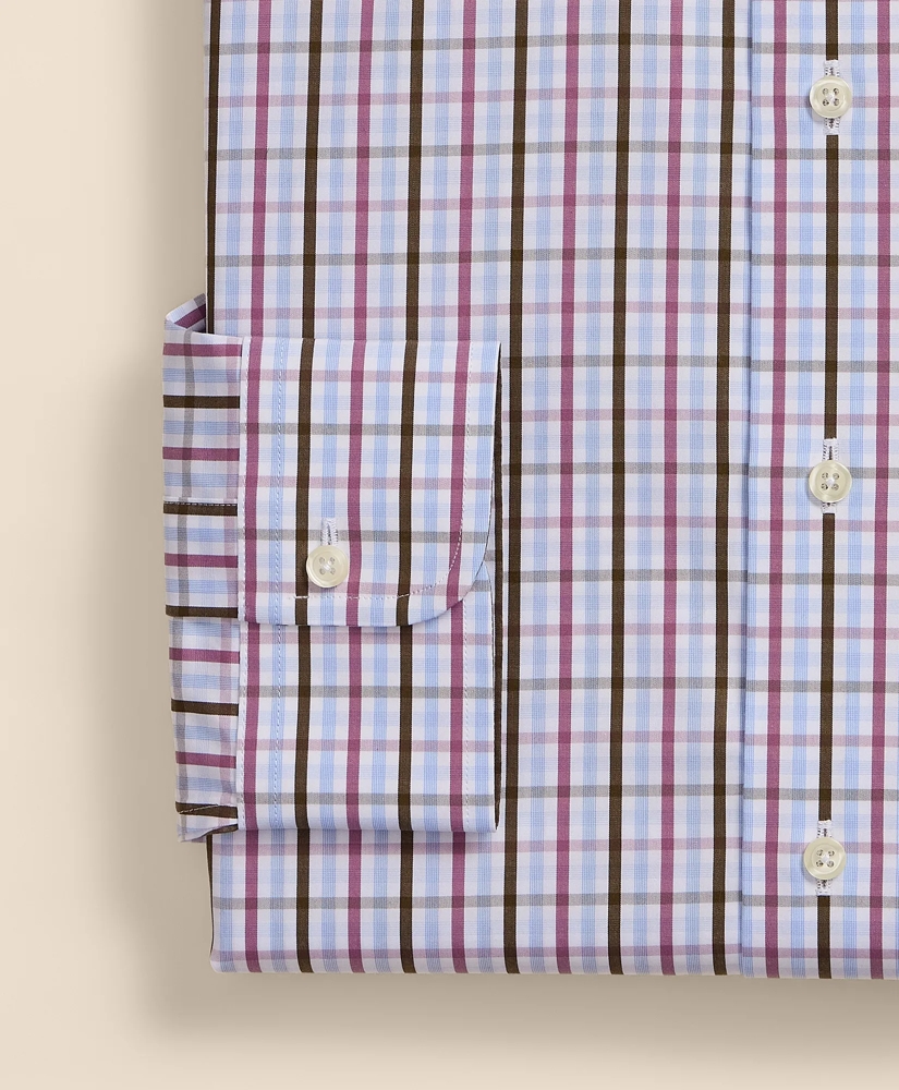 Pure Supima&reg; Cotton Regular-Finish Ainsley Collar, Check Dress Shirt, image 4